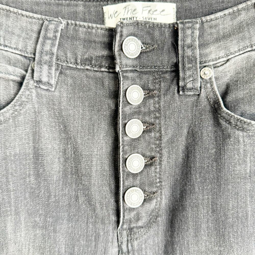 Free People We the Free Irreplaceable Dramatic Bell Flare Dropped Hem Jeans 27 - Picture 4 of 11